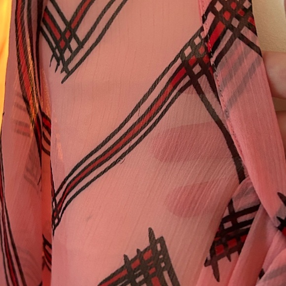 Emporio Armani Pink Patterned sheer top - Picture 10 of 11